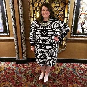 Eloquii cropped print sweater size 18/20